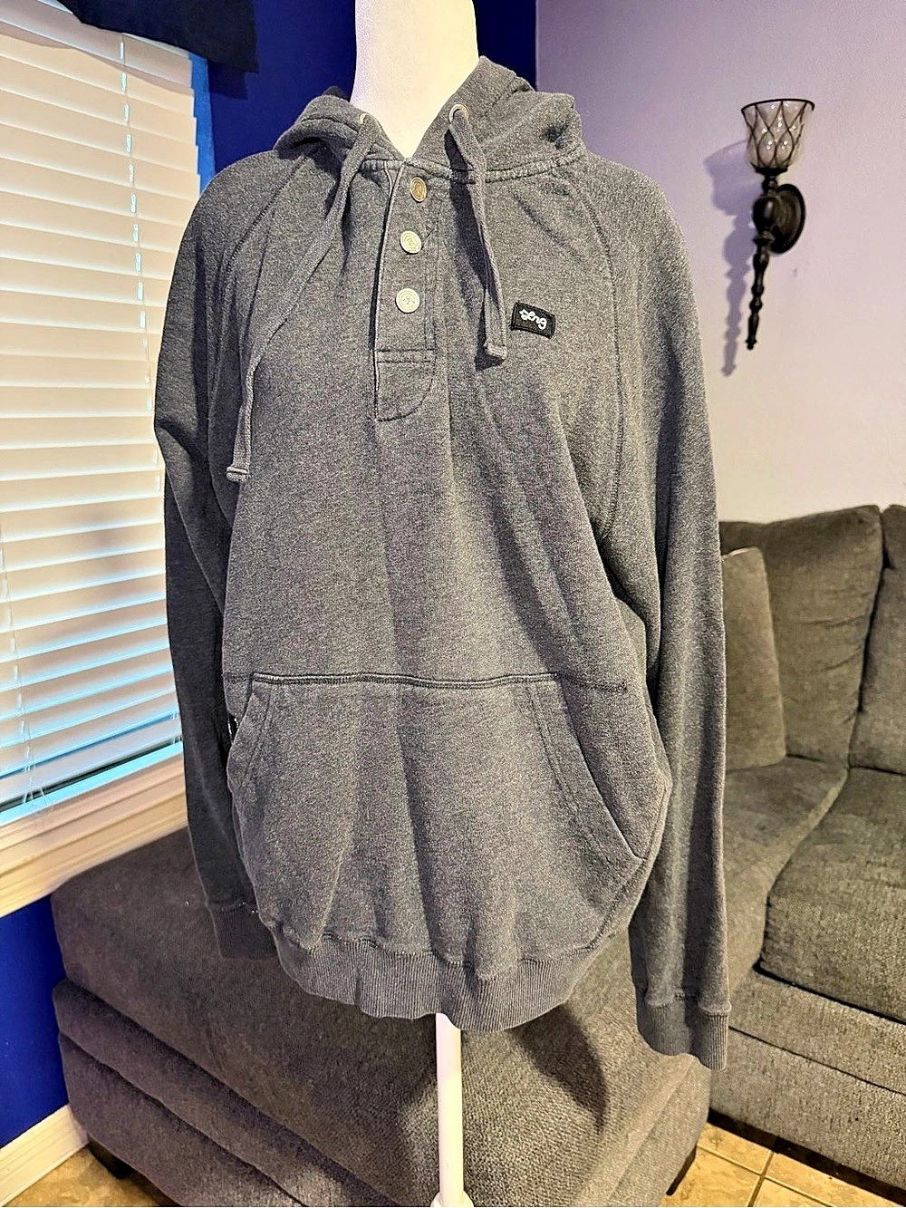 LRG hoodie Gray Pullover Hoodie